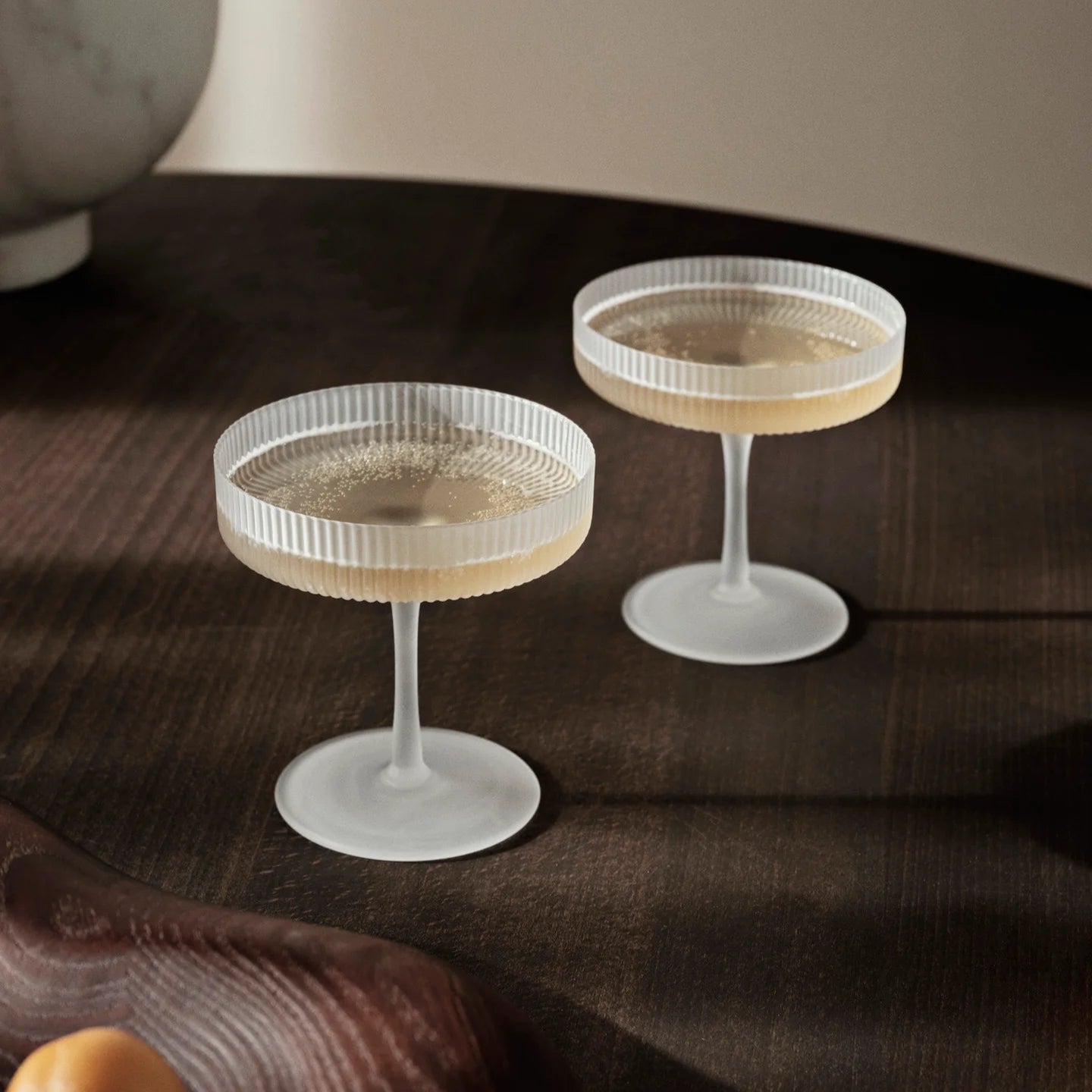 Ripple Champagne Saucer Set of 2