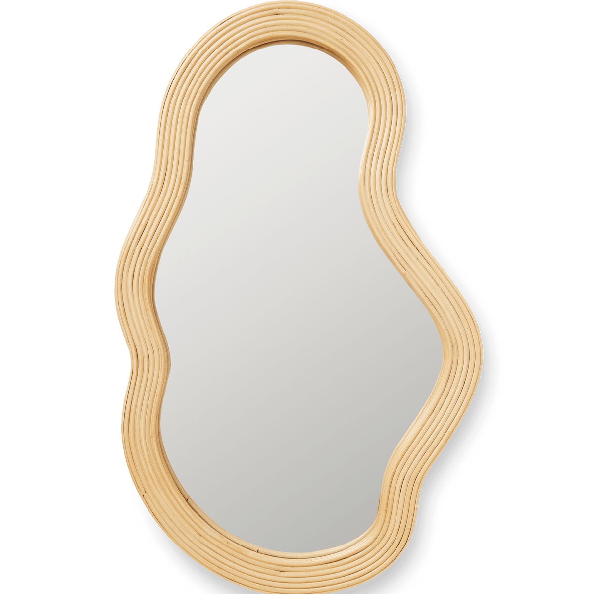 Pond Mirror Medium Rattan