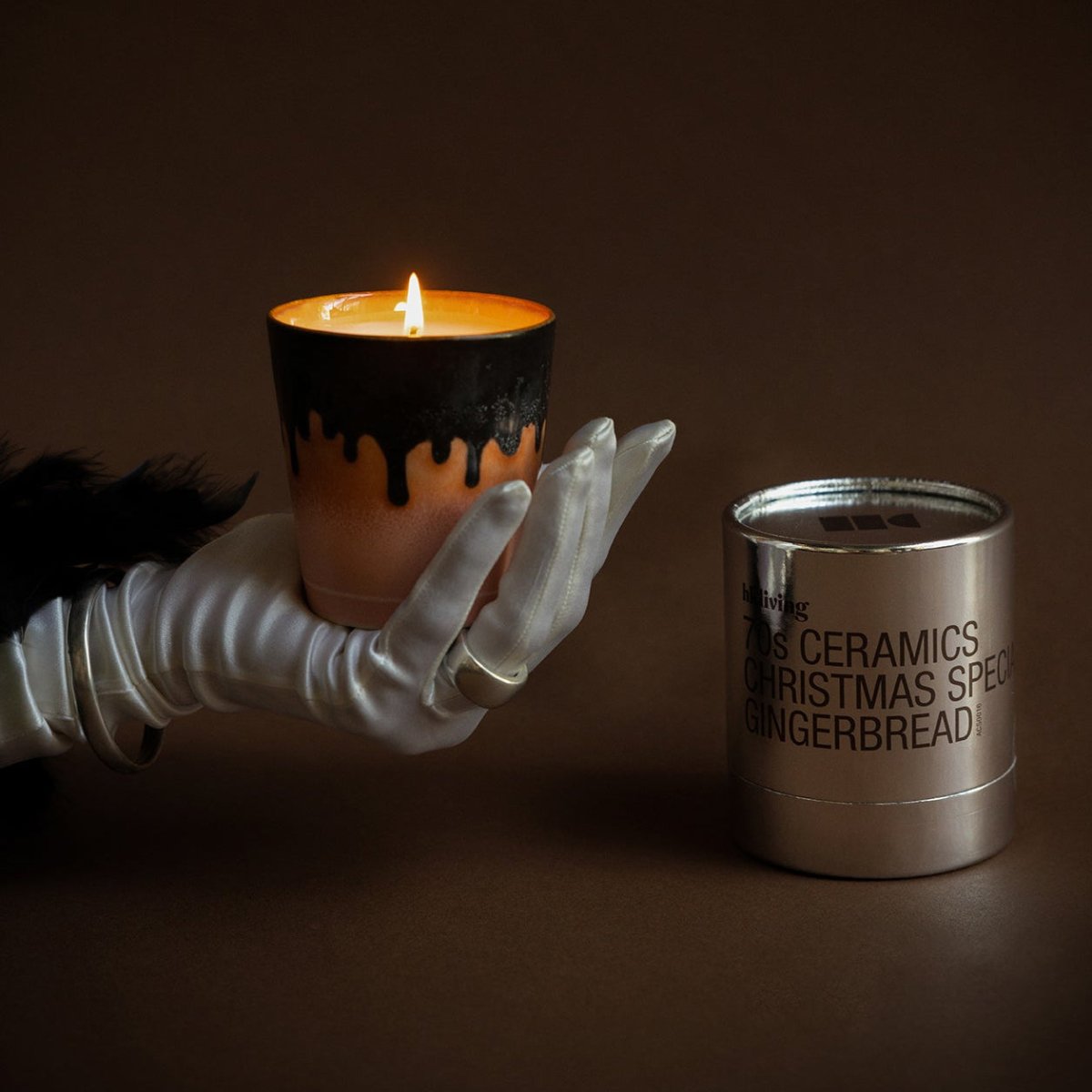 70s Ceramics Christmas Special Candle - Gingerbread