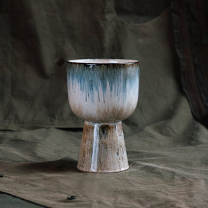 Retro Flower Pot - Glacier