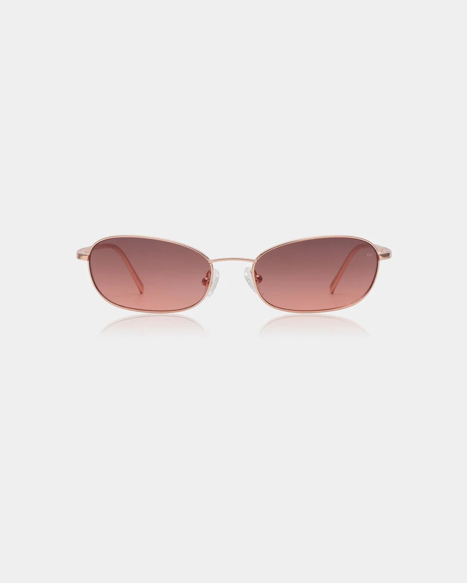 A. Kjaerbede Jack sunglasses with gold-rose tinted lenses and stylish frame, stylish eyewear for sun protection and fashion.