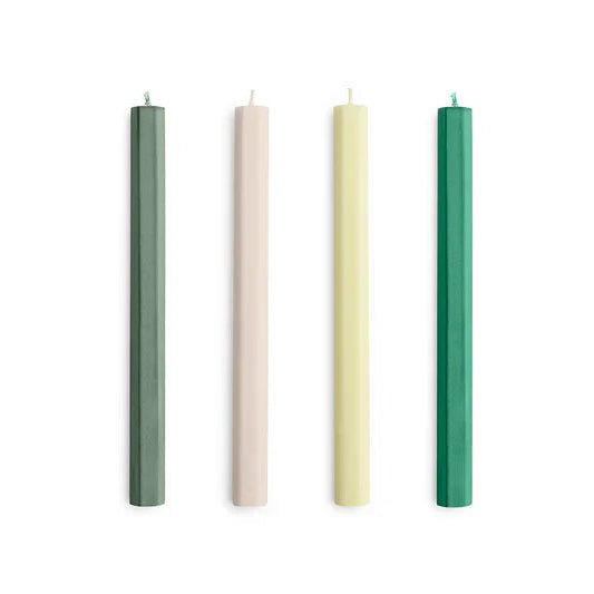 Hexagon Candles - Set of 4 (HAY)