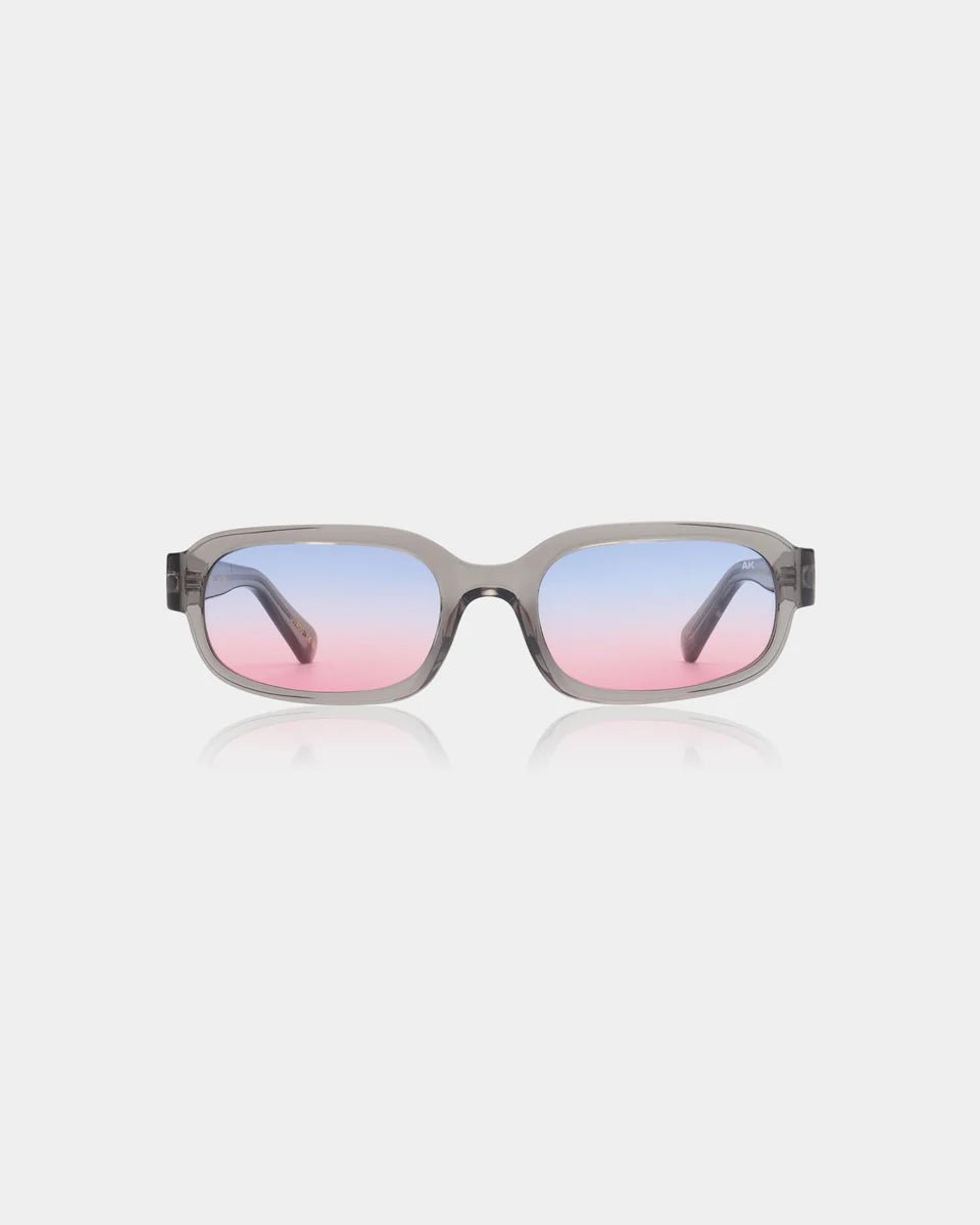 Grey transparent Will sunglasses by A. Kjaerbede with sleek design and tinted lenses, perfect for stylish sun protection.