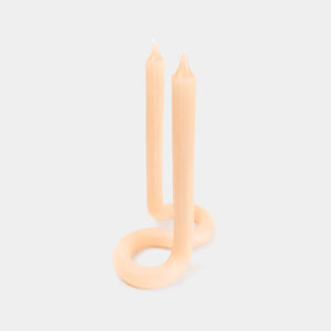 Twist Candle Sticks by Lex Pott - Peach