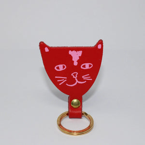 Cat Key Fob - Red