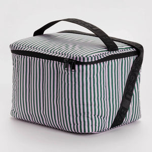 Puffy Cooler - Lilac Candy Stripe