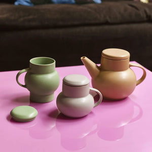 Ceramic Bubble Tea Pot - Sand