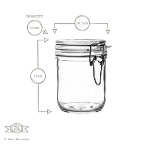 Fido Glass Storage Jar - 500ml