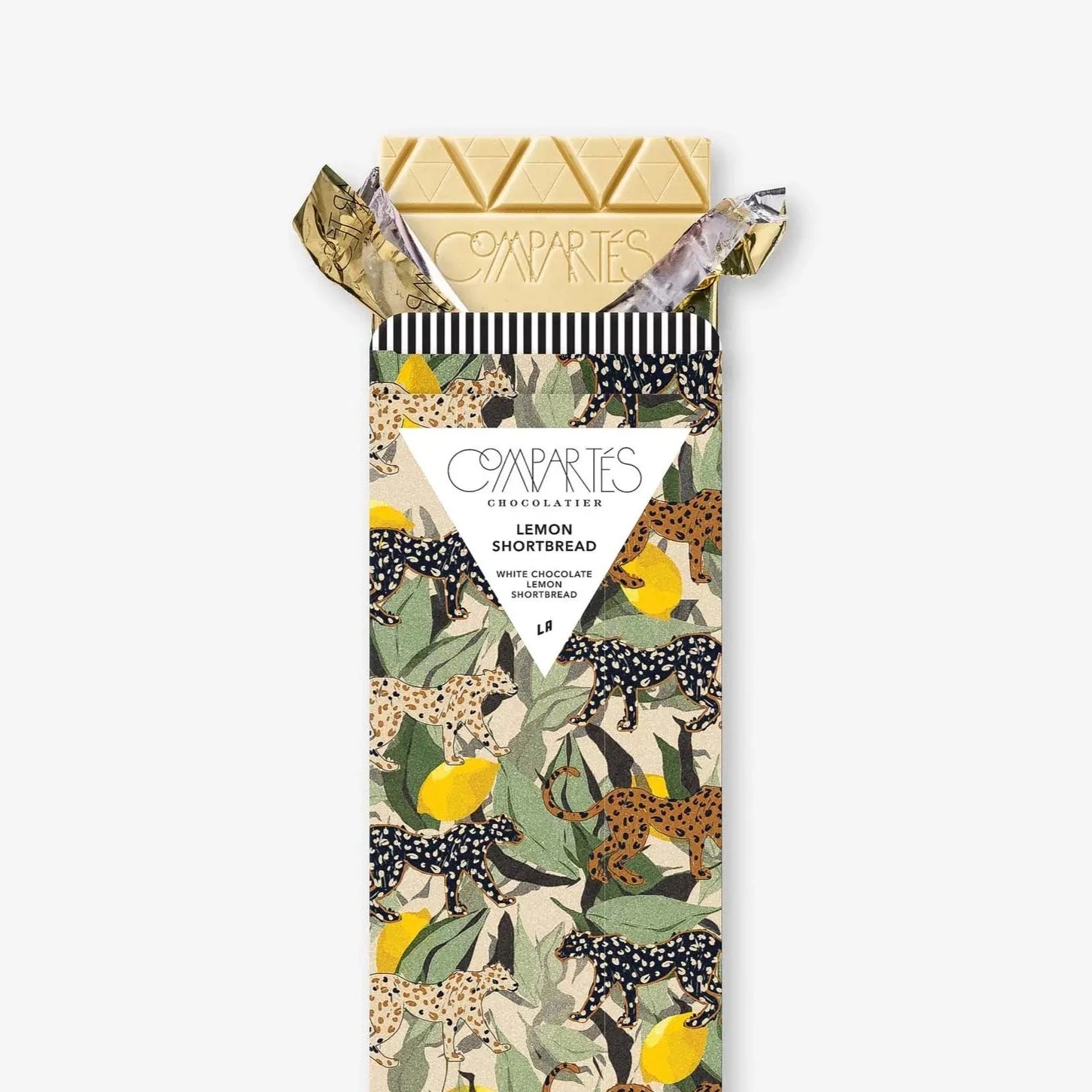 Zitronen-Shortbread Schokoladenriegel - Compartés Chocolatier