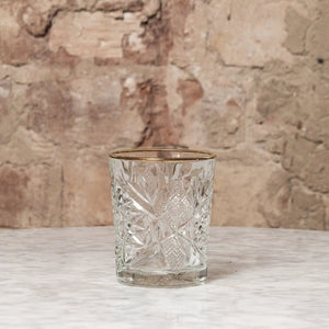 Double Old Fashioned Hobstar Glass - Set of Two