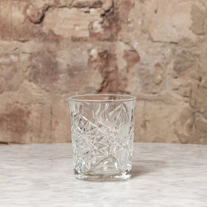 Double Old Fashioned Hobstar Glass