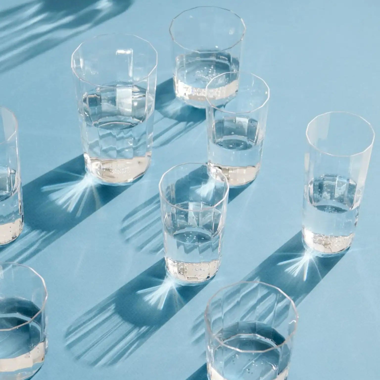 Angle Glass-Set of 4 Large -Clear