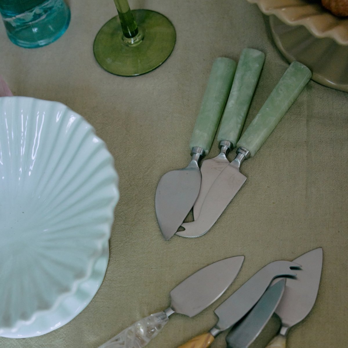 Cheese Knives - Set of 3 - Sage