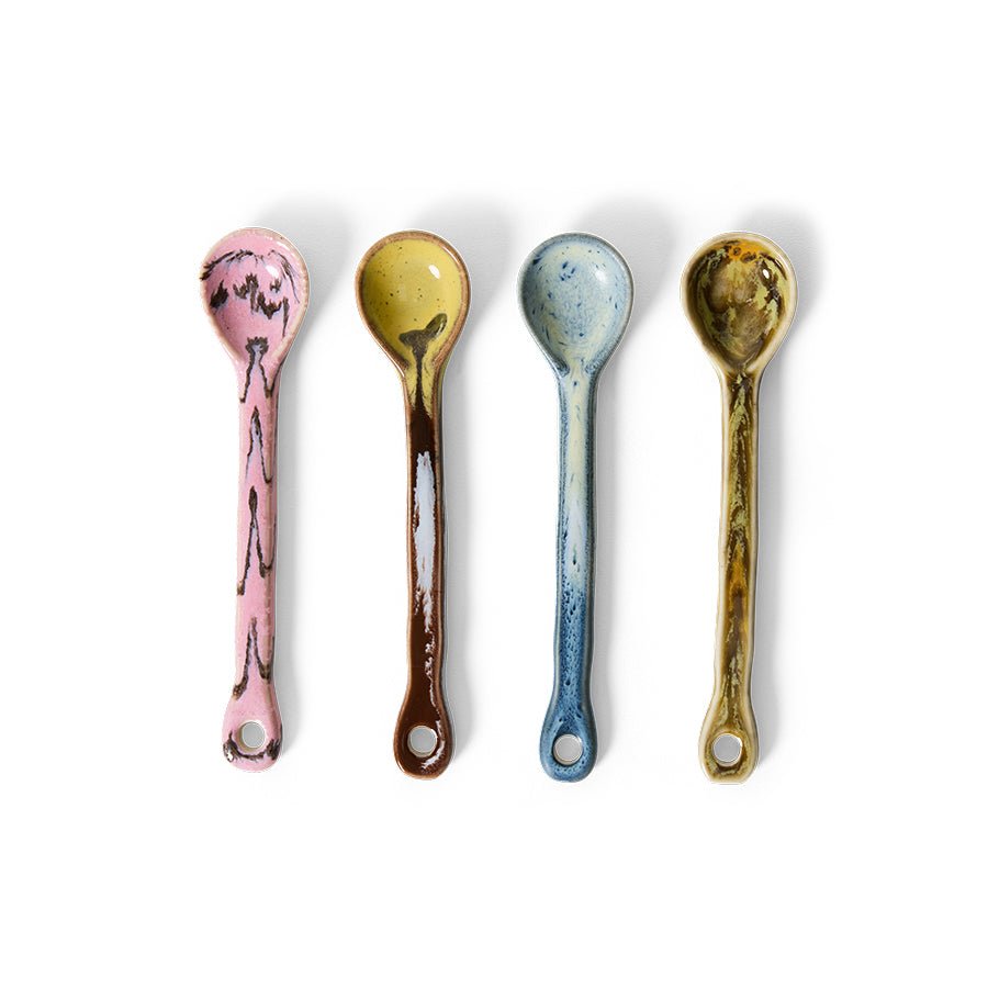 70s Ceramics Spoons M (Set of 4) - Sketch