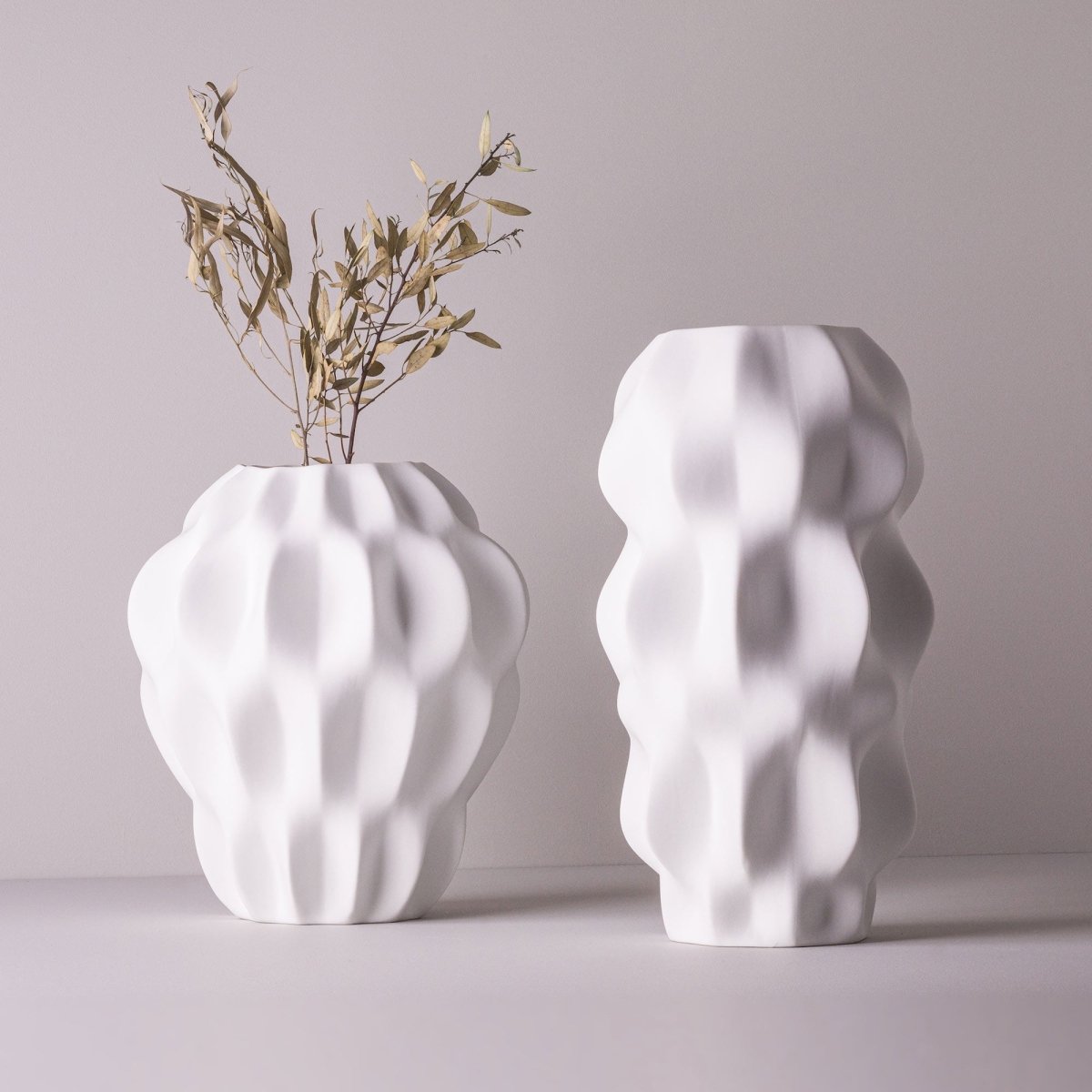 Plissan P Porcelain Vase (h16 cm) - Holaria
