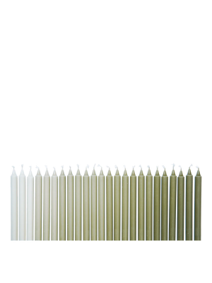 Ombre Candels Set of 24 - Khaki