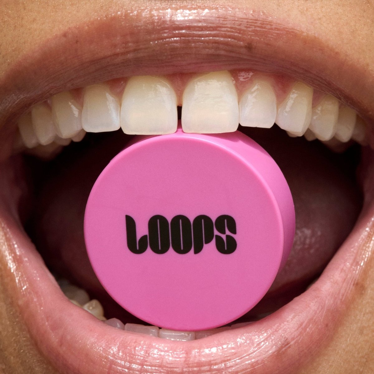 LOOPS Double Take Mini Lip Mask in a small jar, smooth and hydrating lip treatment with natural ingredients.