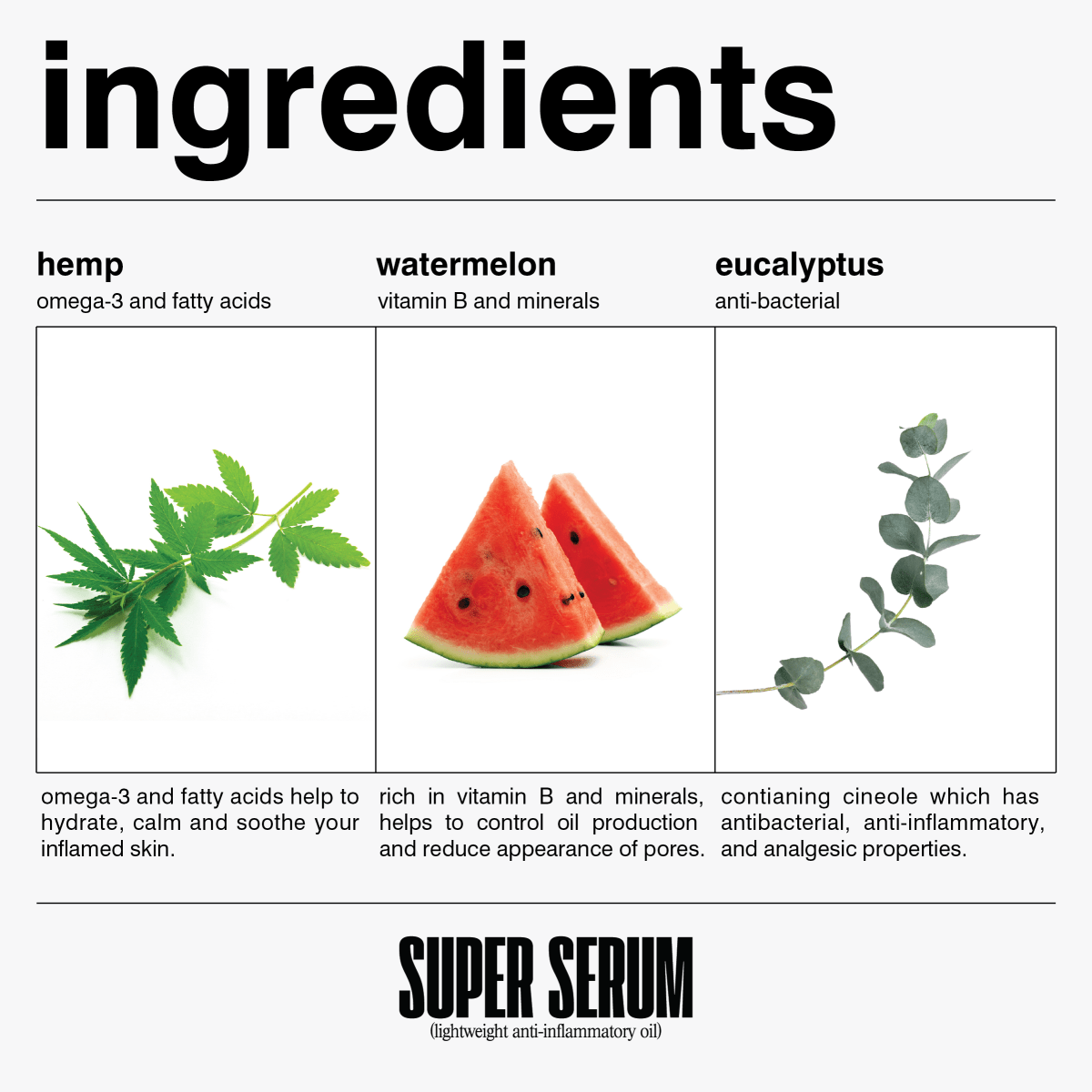 Super serum: 50ml