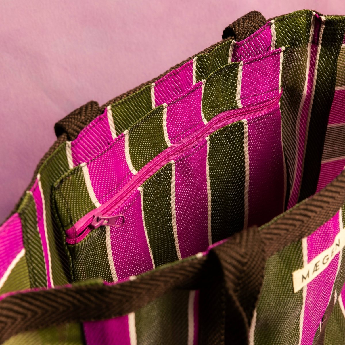 Everywhere Bag | Brown/ Olive/ Pink