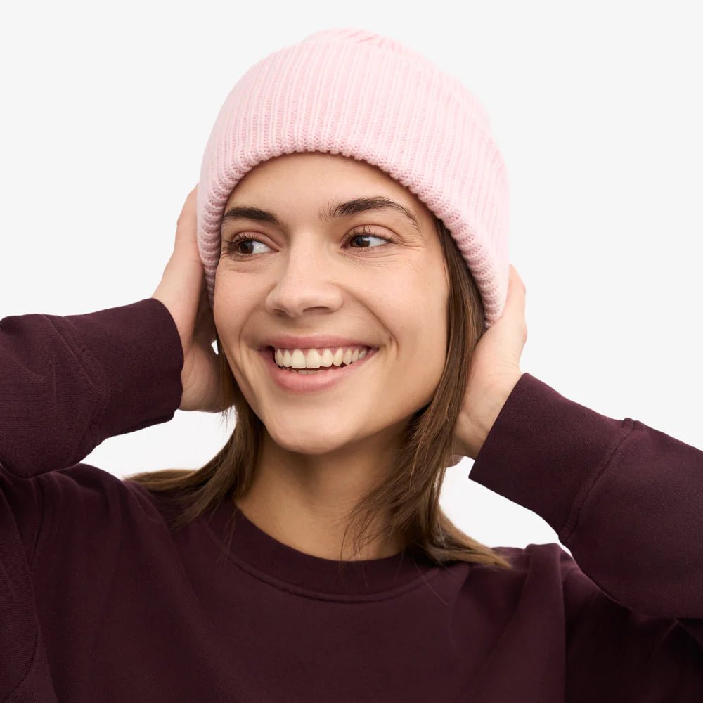 Nachhaltiges Beanie aus recycelter Merinowolle