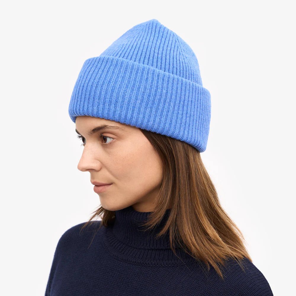 Nachhaltiges Beanie aus recycelter Merinowolle