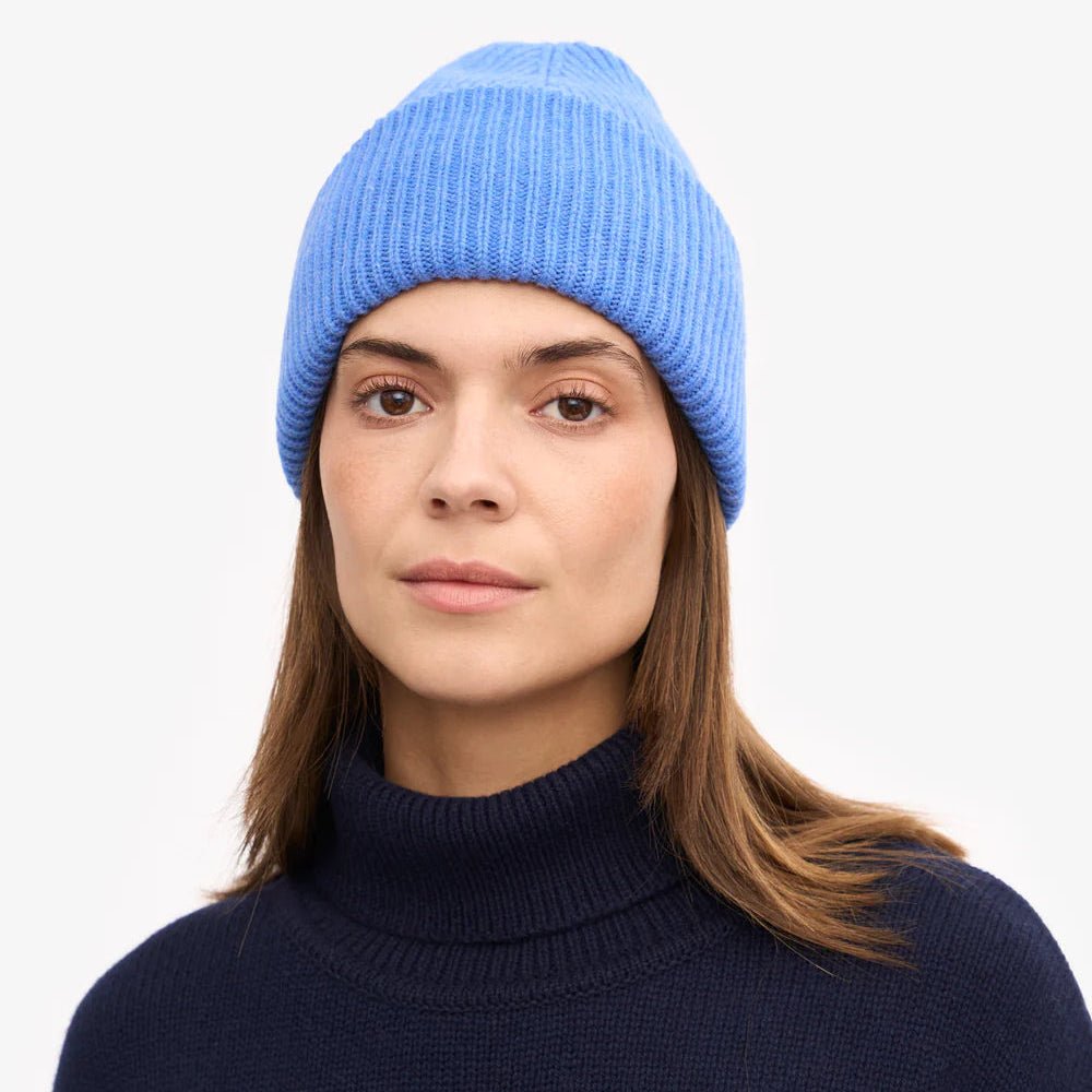 Nachhaltiges Beanie aus recycelter Merinowolle