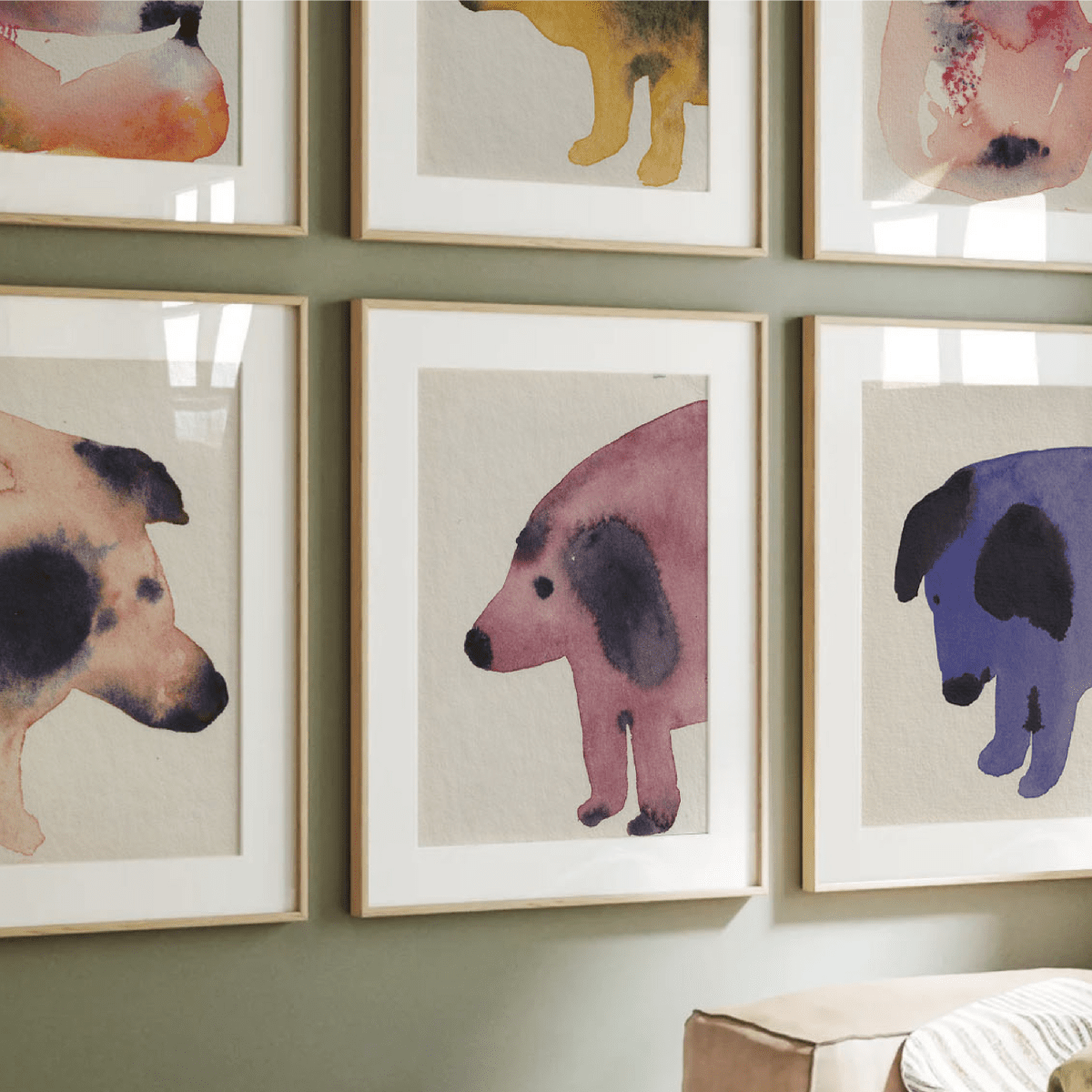 Dog Print by Mess Montage