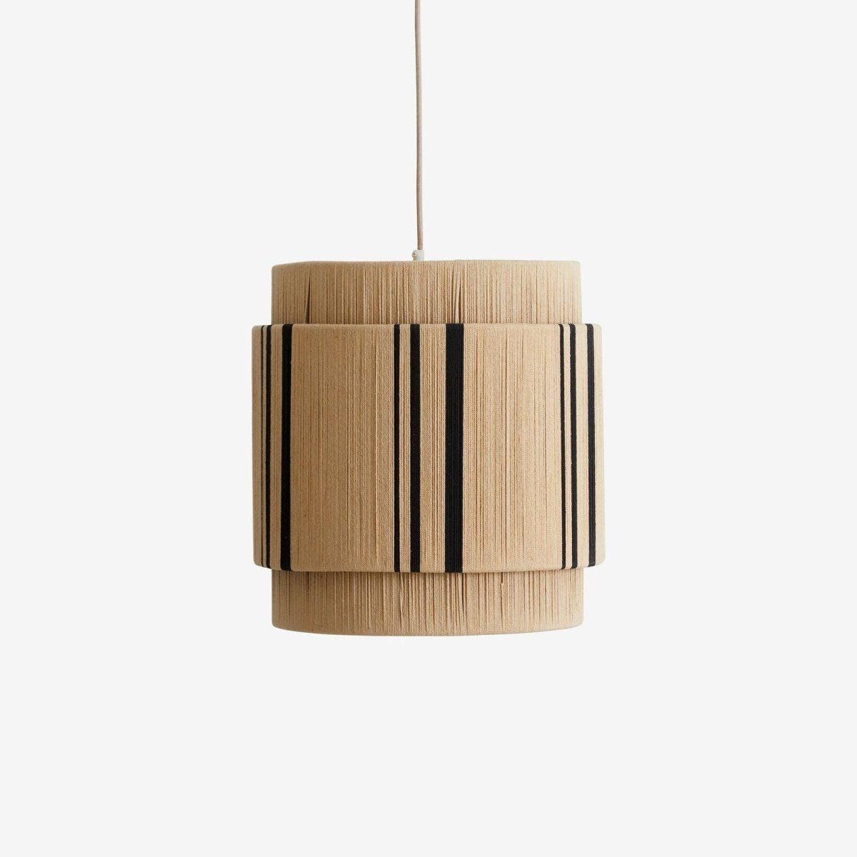 Nordal A/S VINATA pendant lamp in natural wood finish, modern lighting fixture with a sleek, minimalist design.