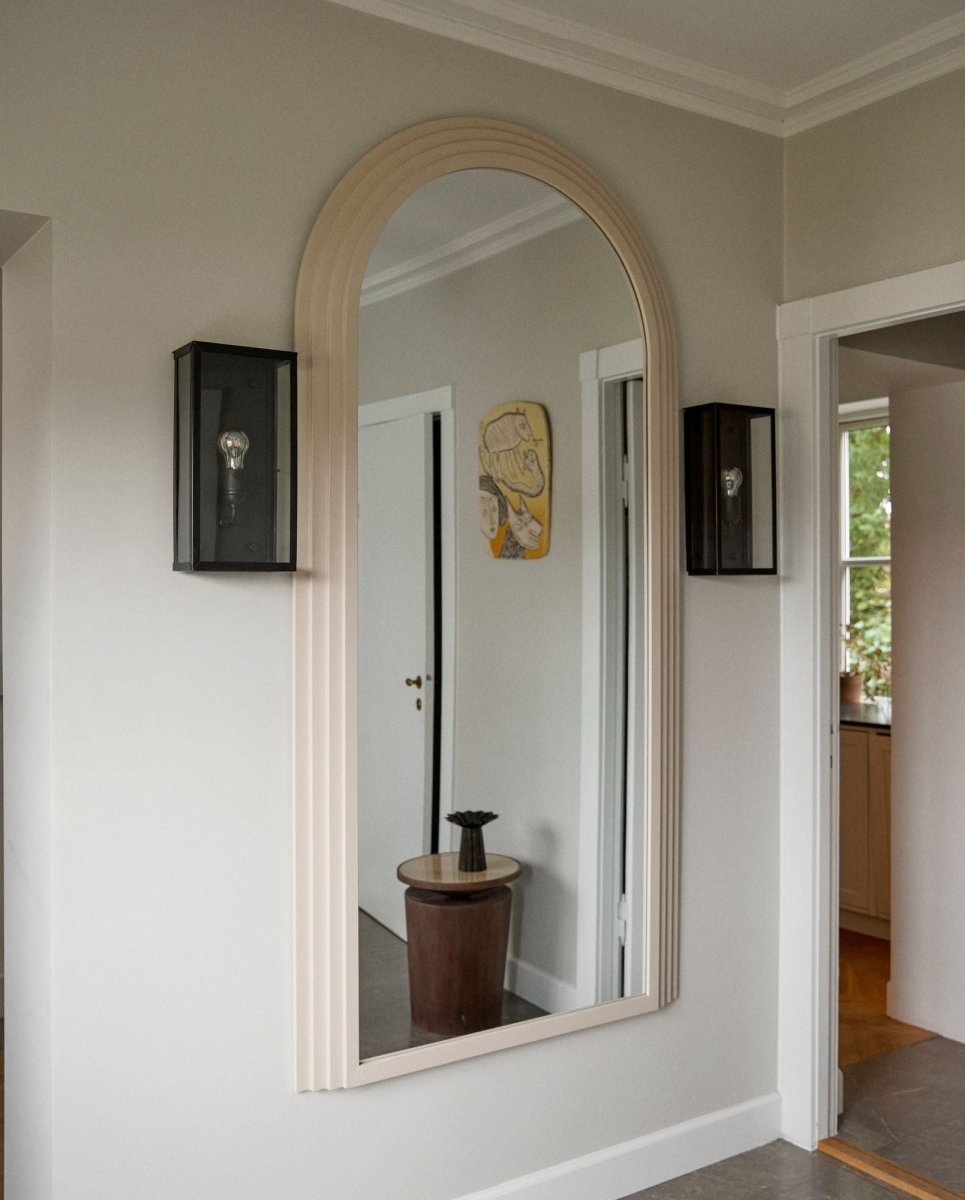 Nordal A/S FALCO Sand mirror with a sleek rectangular frame, showcasing a stylish and modern design.