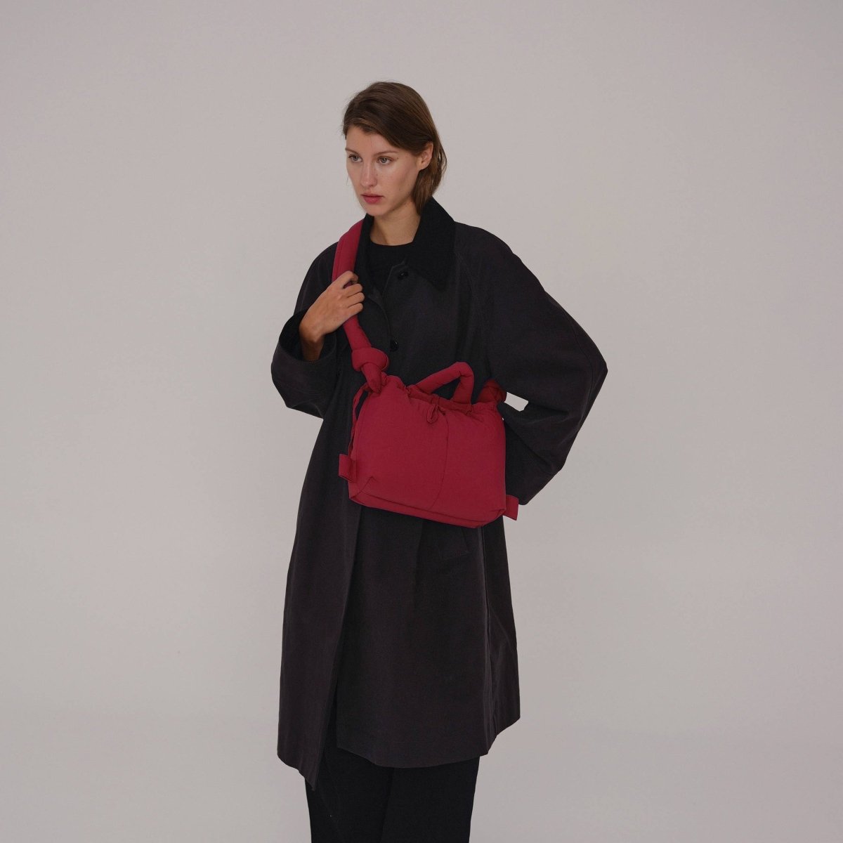 Compact Ona Soft Bag: Cherry Red | Stylish Versatile Bag