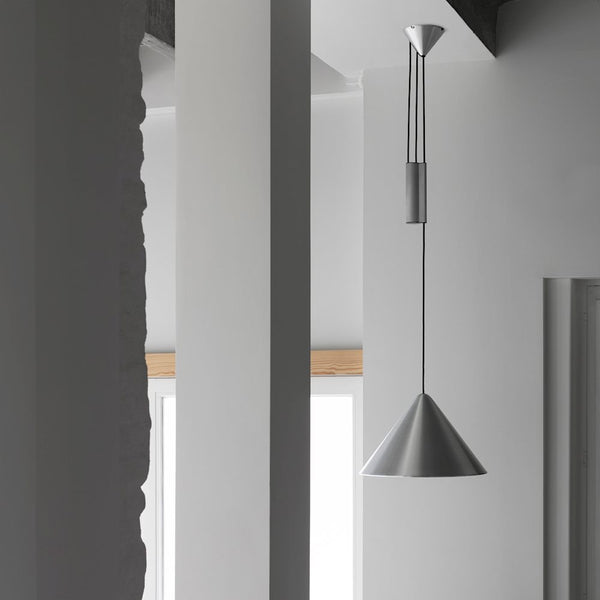 HAY Compass Adjustable Pendant - 430 Brushed Alluminium