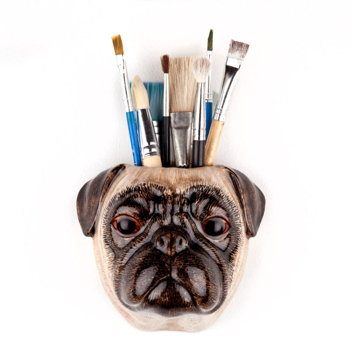 Pug Wall Vase