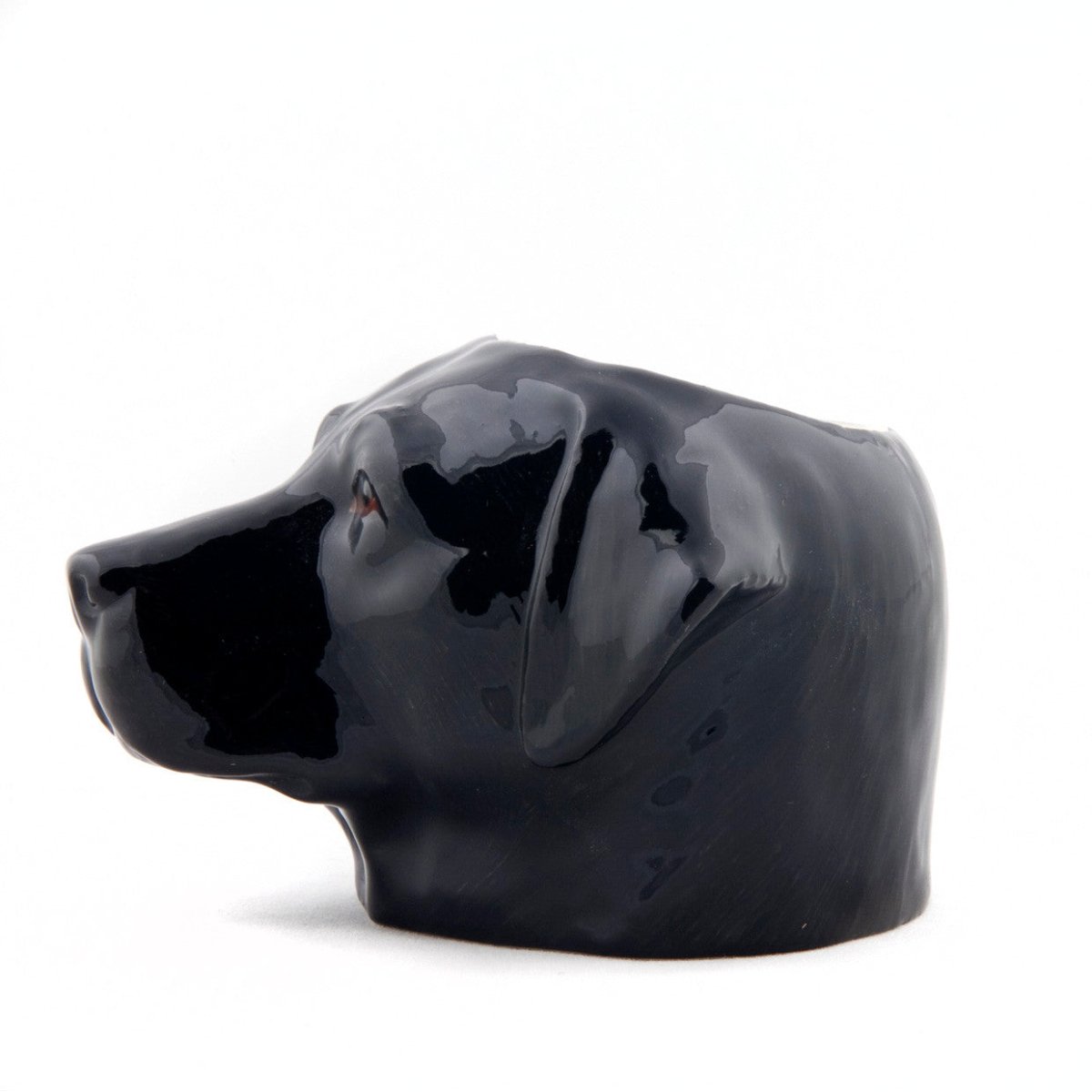 Black Labrador Face Egg Cup