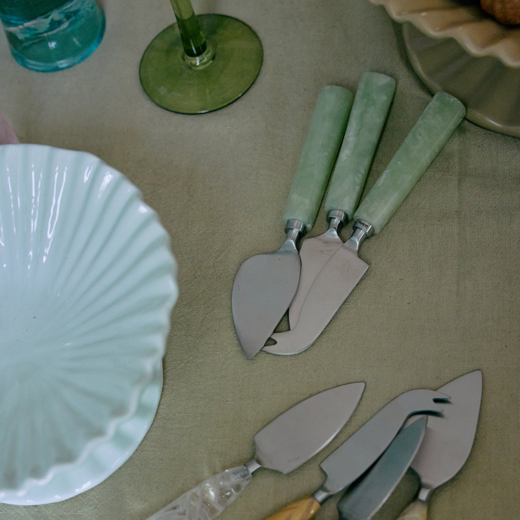 3er-Set Käsemesser - Lemon