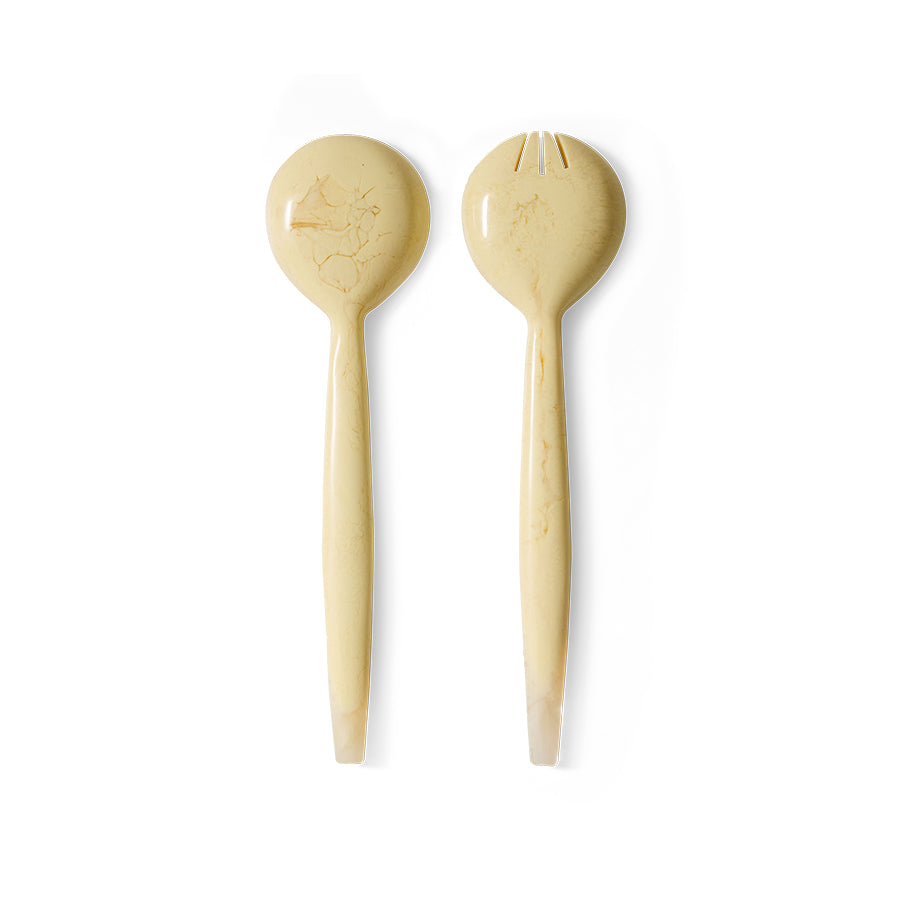 Salad cutlery - Vanilla, set of 2