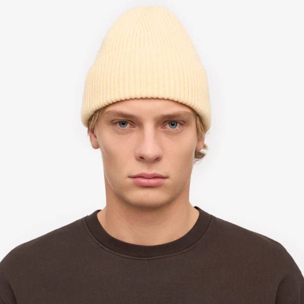 Nachhaltiges Beanie aus recycelter Merinowolle