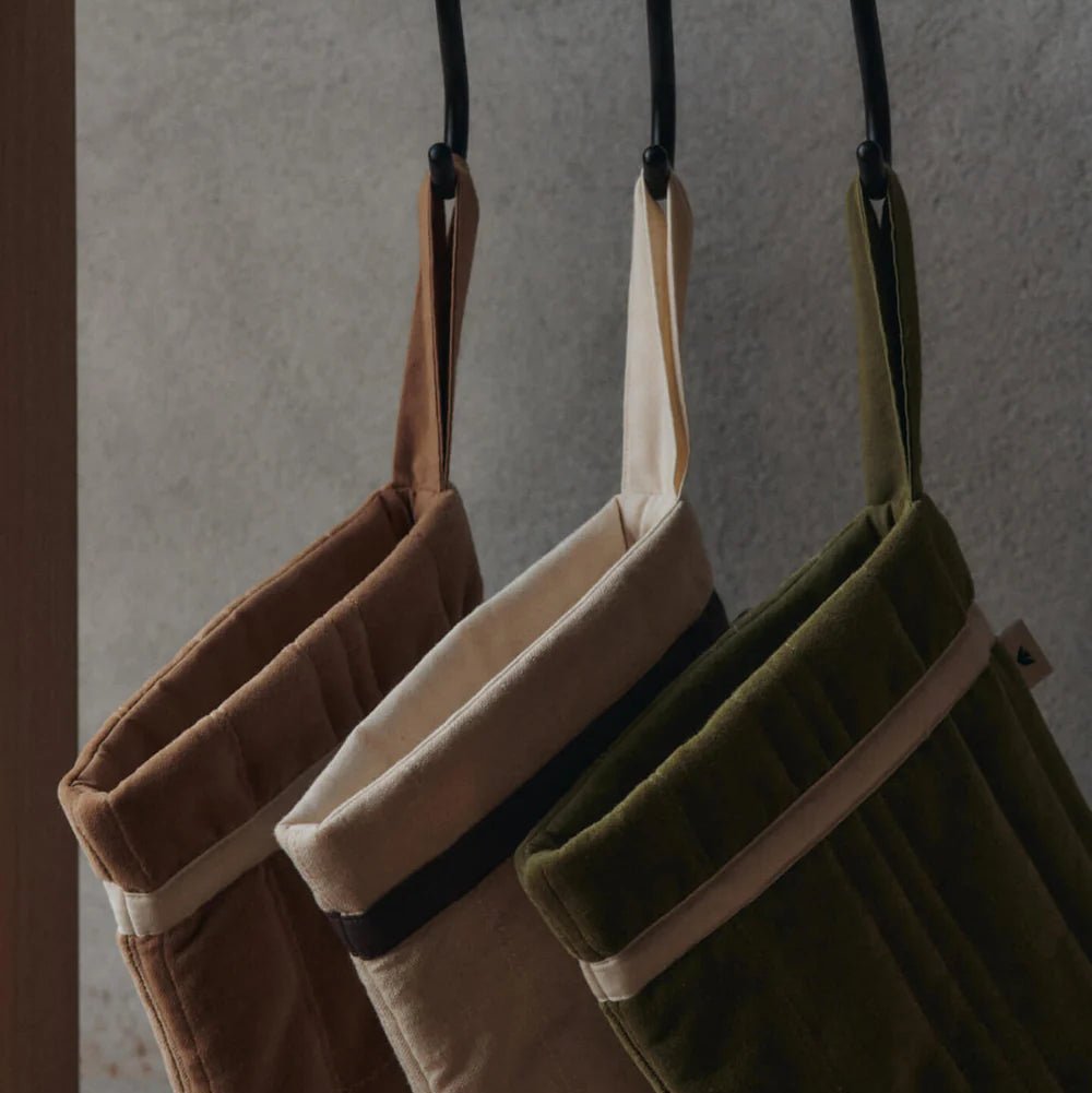 Vari Quilted Christmas Stocking - Velvet