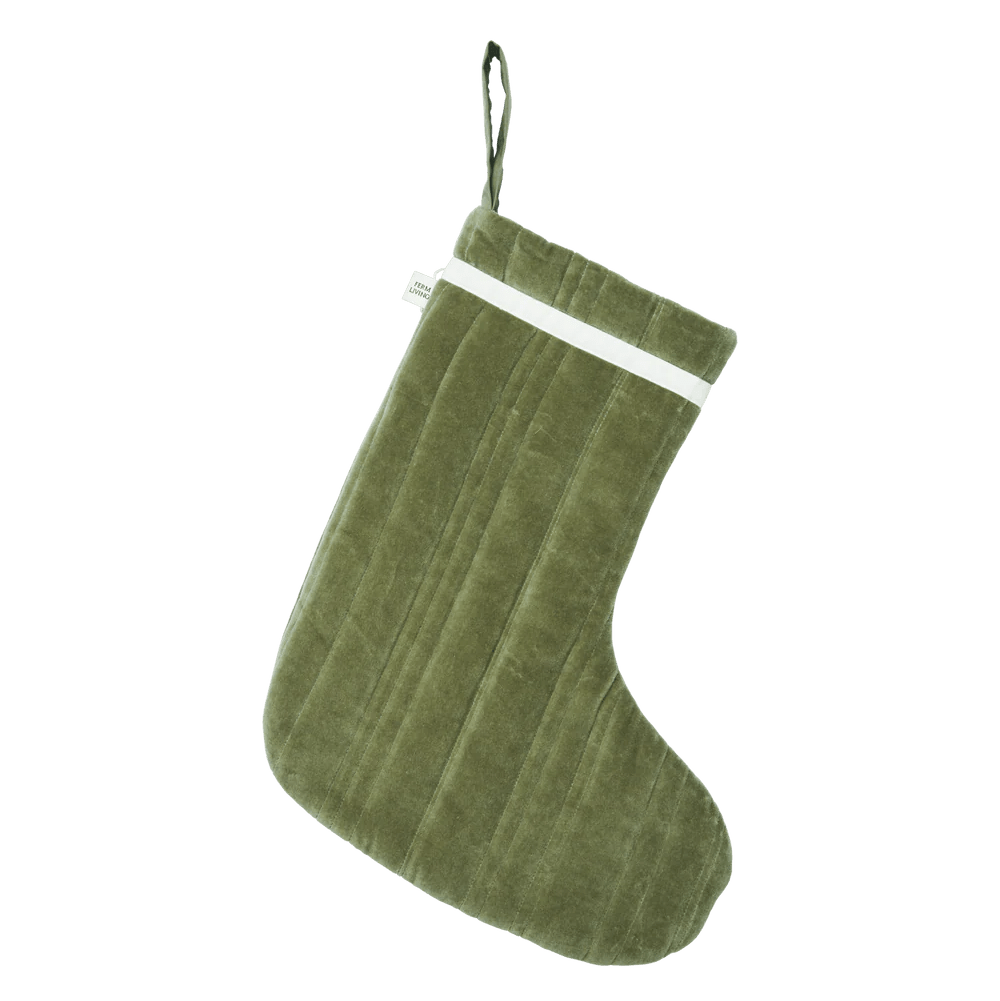 Vari Quilted Christmas Stocking - Velvet