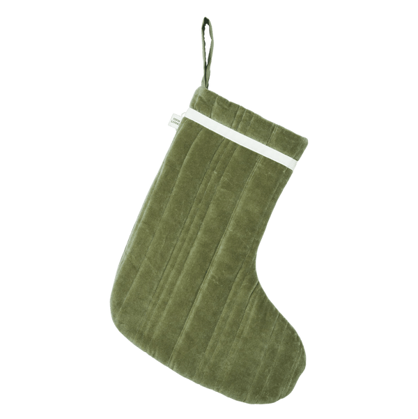 Vari Quilted Christmas Stocking - Velvet