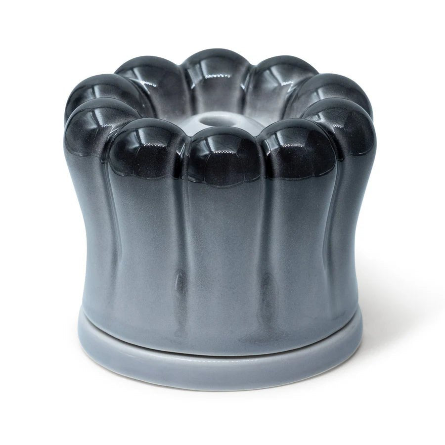 Studio Arhoj ceramic Smoke Flower incense holder in the shape of a flower with detailed ceramic design.