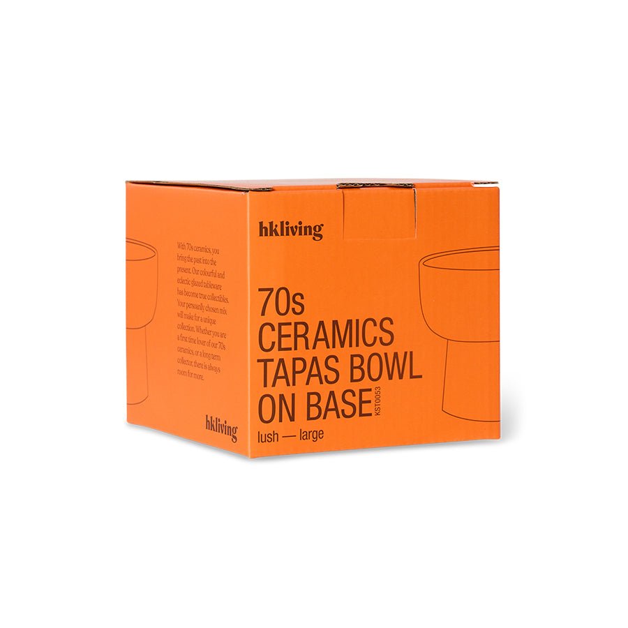 70s Ceramics: Tapas Bowl on Base - Lush