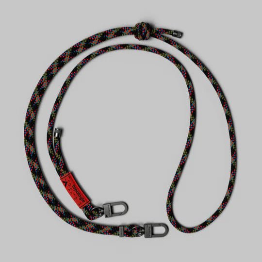 Topologie 6.0mm rope strap showing textured braided design and sturdy metal clasp for secure attachment.