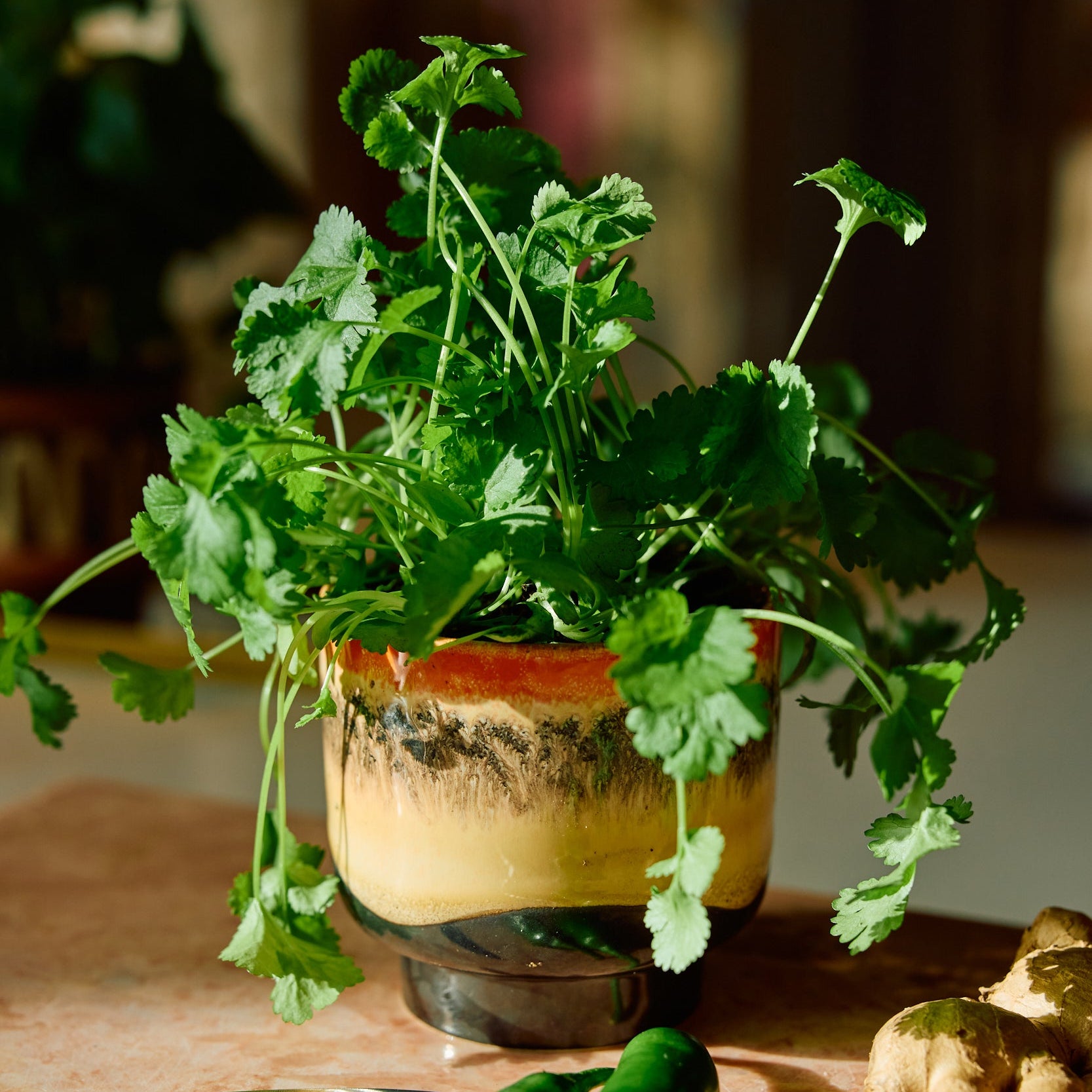 Duftkerze aus Keramik im Stil der 70er Jahre – Tulum