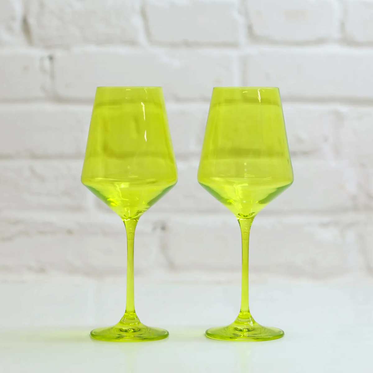 Farbiges Weinglas, Golden Shroom, Ufer Glassware