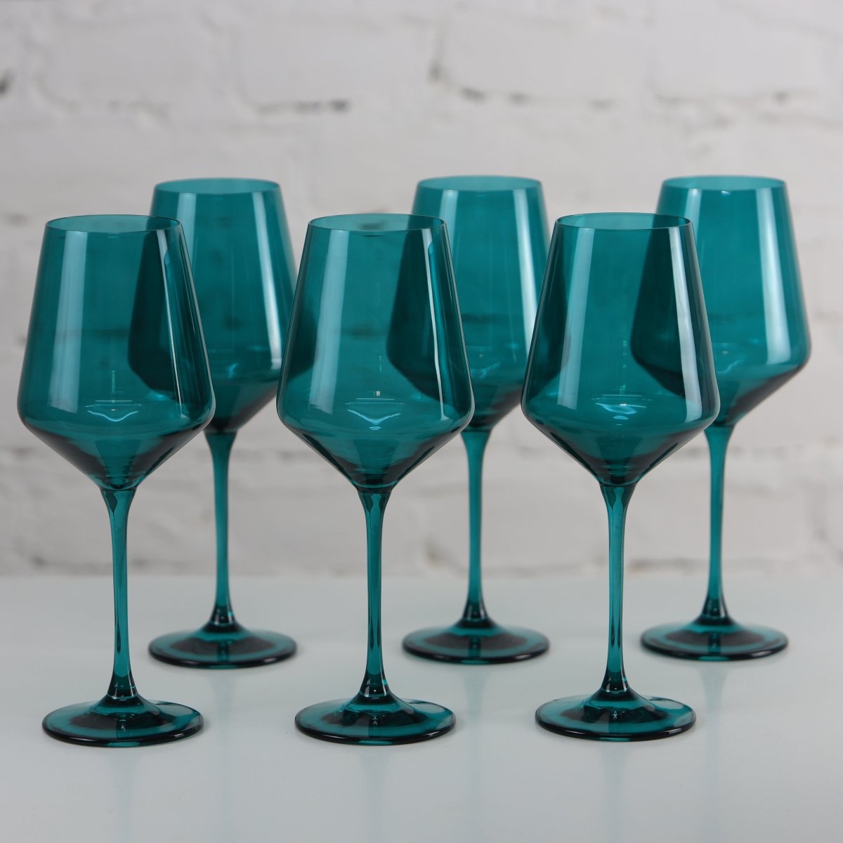 Farbiges Weinglas, Celadon, 6er Set, Ufer Glassware