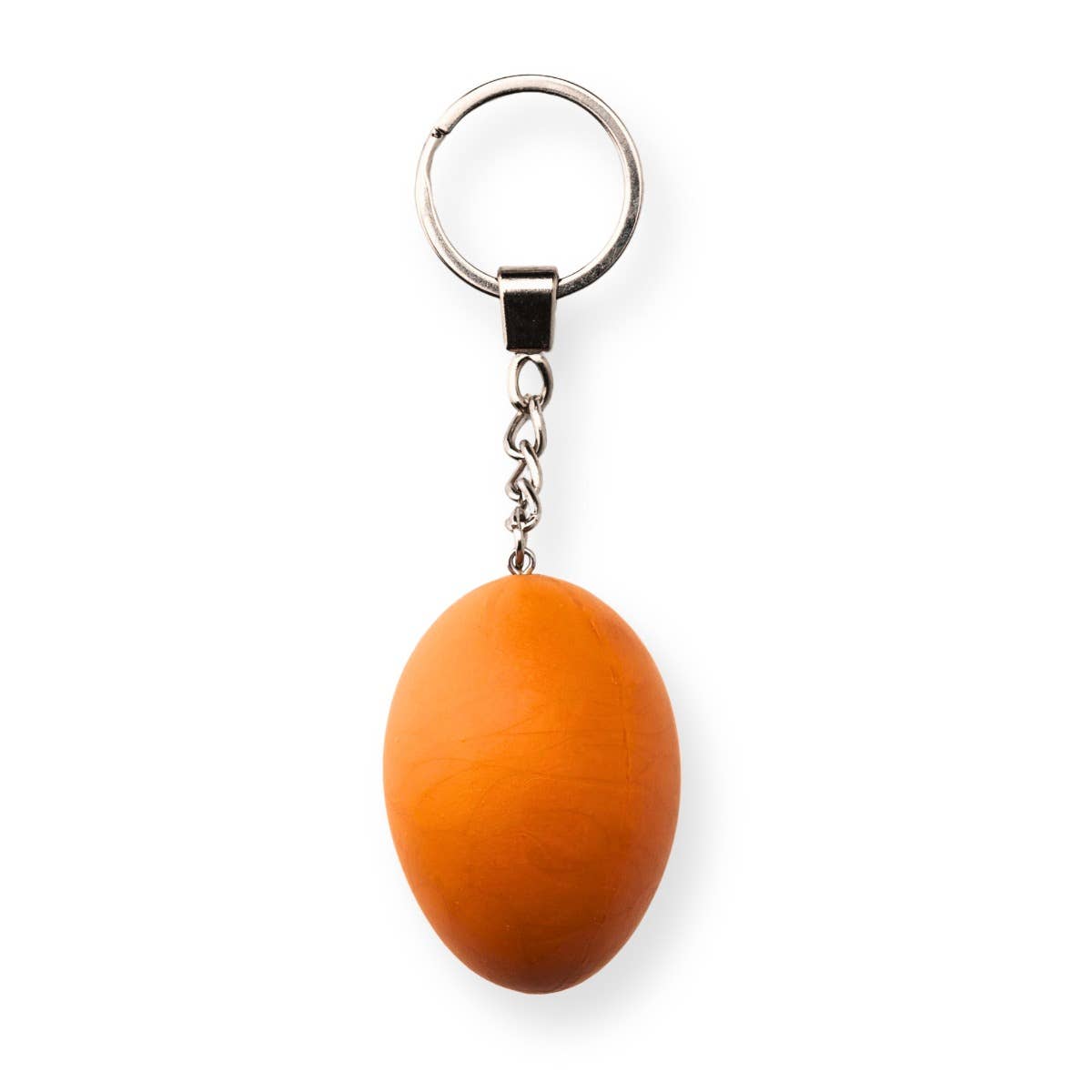 Colorful egg-shaped keychain accessory by Yumazing from Connectrade AG, featuring vibrant design and keyring attachment.