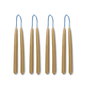 Mini Dipped Candles - Set of 8 - Straw