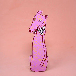 Dog Tails Bookmark: Dusty Pink