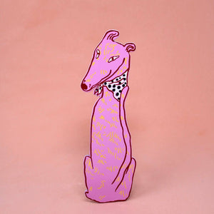 Dog Tails Bookmark: Hot Pink