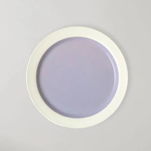 Large Plate (Set of 2) Ivory/ Light Purple by Studio About